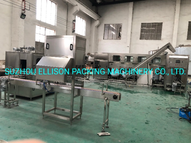 5-30 Liter Packaging Drum Manufacturing for Oil Chemical Filling Machine Net Weight Flow Meter Gallons Packing Line Capping Labeling