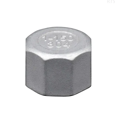 Conector de hilo femenino de fundición Tapa hexagonal de acero inoxidable