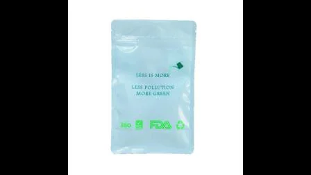 Impresión compostable biodegradable personalizada Fondo plano Levántese Escudete lateral Cremallera de plástico Papel de nailon Alimentos Té Café Alimentos Bolsa de embalaje de plástico